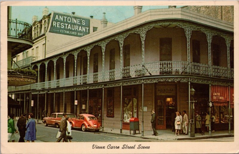 Vieux Carre Street Scene New Orleans LA Postcard PC502