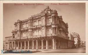 Postcard RPPC Havana Cuba Residence