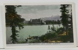 Canada The Chateau Lake Louise Alberta Pretty Tinted Vintage Postcard L9 