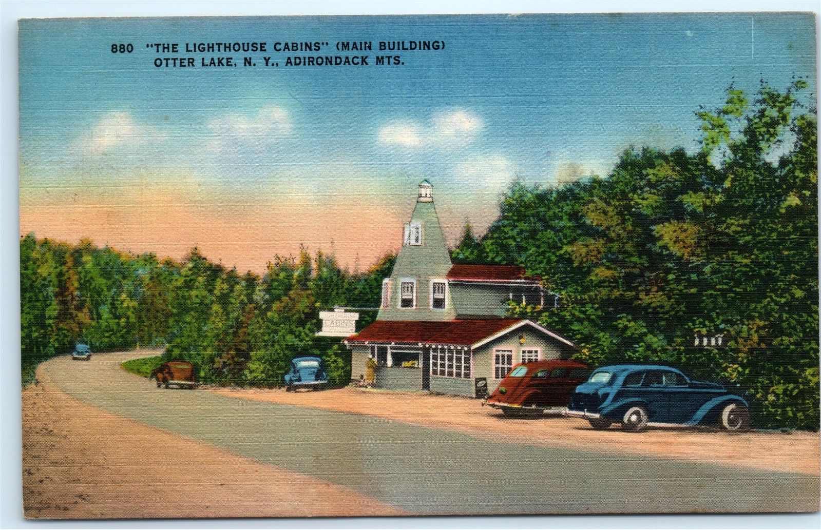 Otter Lake Ny Adirondack Mountains Lighthouse Cabins Main Building