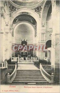 Postcard Old Tours Basilica St. Martin (The Interior)