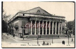 Old Postcard The Theater Nimes