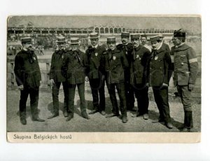 491050 Czech Sport SOKOL Slet Skupina Belgickych hostu Belgian guests postcard