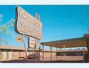 Unused Pre-1980 OLD CARS & ANETH LODGE MOTEL Cortez Colorado CO u7447@