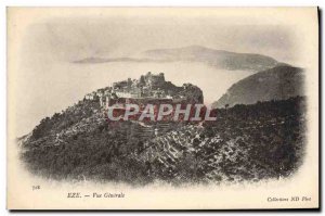 Old Postcard Eze Vue Generale