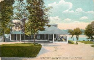 c1907 Postcard; Danbury CT Country Club House on Lake Kenosia, Fairfield County