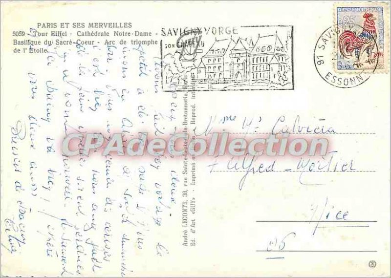 Postcard Modern Marvels Paris and its Eiffel Tower Cathedrale N D