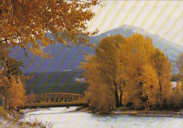 Canada Kicking Horse River At Golden British Columbia