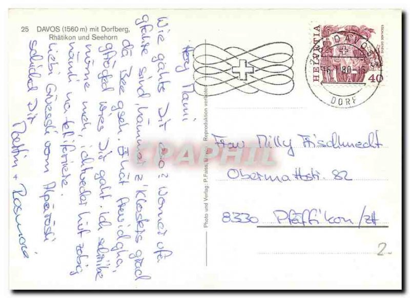 Modern Postcard Davos began Dolberg