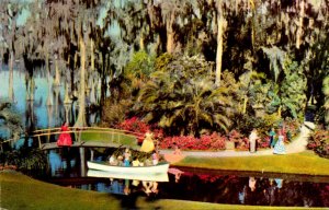 Florida Cypress Gardens Boating and Rustic Bridge