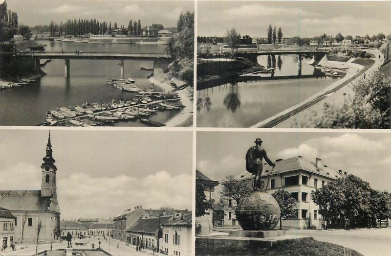 Hungary Baja 1960s multi views