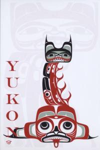 Yukon YT Indigenous First Nations Peoples Art Artwork Symbol Unused Postcard D31