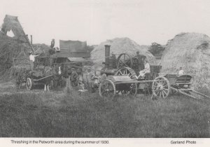 Petworth Farm Threshing Transport Sussex in 1930 Postcard