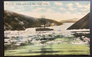 Mint Alaska USA Picture Postcard PPC Steamer Spokane At Taku Glacier