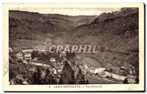 Old Postcard Saint Hippolyte Vue Generale