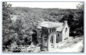 St. Elizabeth's Chapel Eureka Springs Arkansas AR RPPC Photo Vintage Postcard