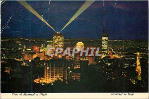 Postcard Modern Night Montreal