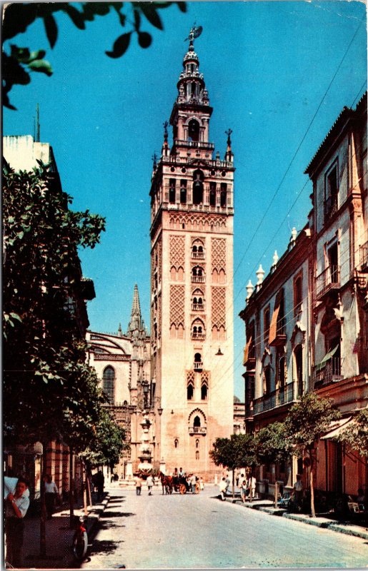 Postcard Spain Sevilla La Girlada and Mateos Gago Street