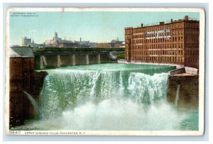 1911 Upper Genesee Falls, Rochester New York NY Posted Phostint Postcard 