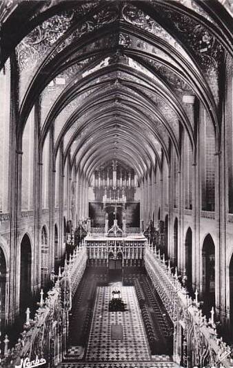 France Albi Basilique Sainte-Cecile la Nef et le Grand Choeus Real Photo