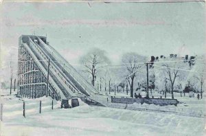 Toboggan Slide Lincoln Park Chicago Illinois 1908 postcard