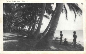Gau Fiji Indigenous Culture Fijian Children c1940s Postcard