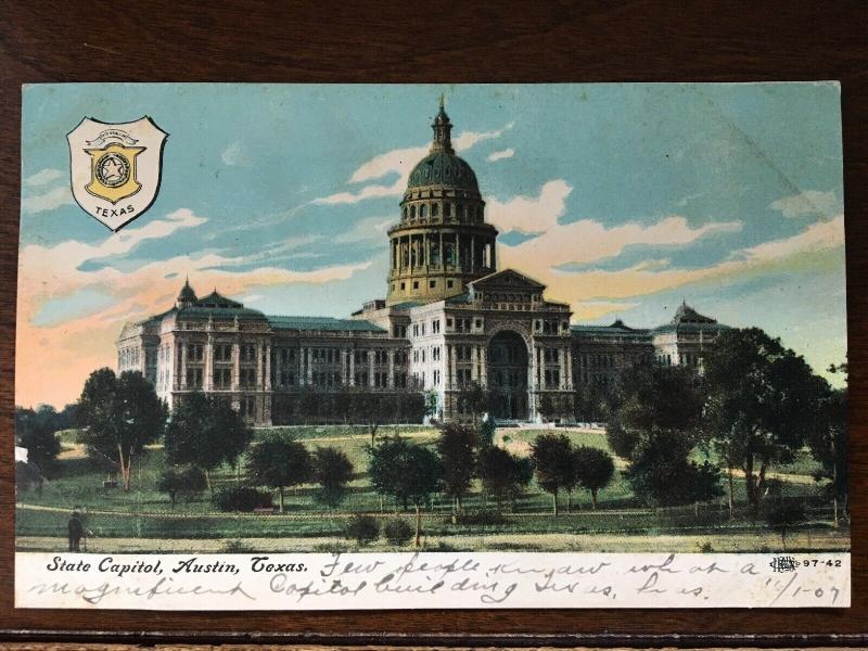 1907 State Capitol, Austin, Texas TX d19