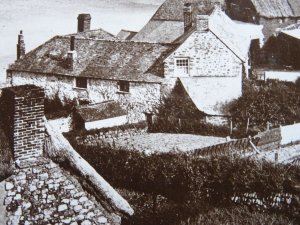 Cornwall COVERACK Village & Harbour showing MILL WHEEL c1910 RP Postcard
