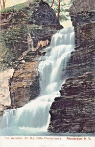 AMSTERDAM NEW YORK~WATERFALL-ON THE LITTLE CHUCTANUNDA~1900s POSTCARD