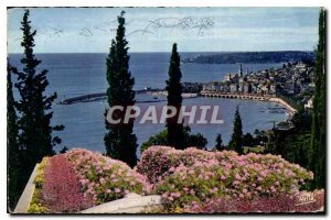 Old Postcard The French Riviera Menton AM The Port City