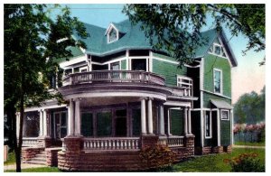 President Warren G Hardings Residence and Famous Front Porch Ohio Postcard