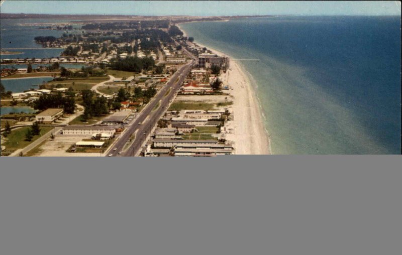 Redington Beach Florida FL Birdseye View 1950s-60s Postcard