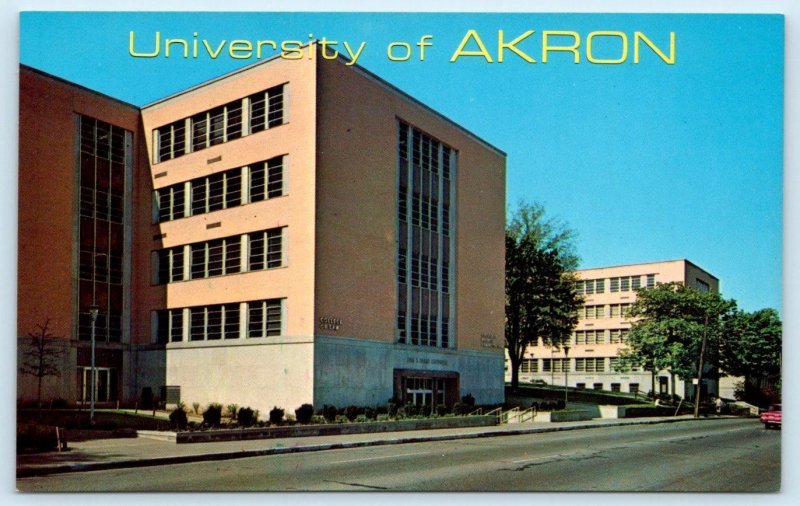 UNIVERSITY of AKRON, Ohio OH ~ COLLEGE OF LAW & Business Administration Postcard