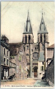 Postcard - Saint-Nicolas Church, Old Saint-Lomer Church - Blois, France