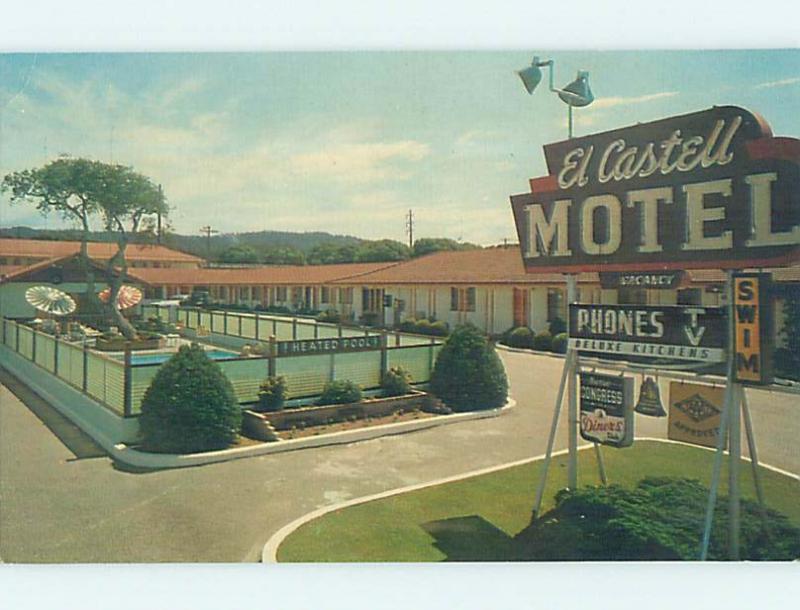 Unused Pre-1980 MOTEL SCENE Monterey California CA hk0120