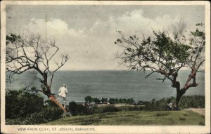 St. Joseph Barbados View From Cliff c1930s Postcard