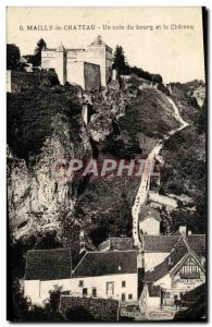 Old Postcard Mailly Le Chateau A Corner of the town and the Castle