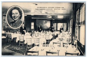 c1950's Hildegard's Chicken Dinner Inn Restaurant Seattle Washington WA Postcard