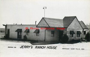 IA, Cedar Falls, Iowa, RPPC, Jerry's Ranch House Restaurant, Photo