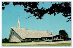 c1950's First Assembly Of God Cars Bloomington Indiana IN Vintage Postcard