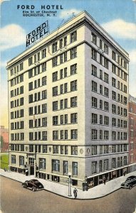 Rochester New York 1940s Postcard Ford Hotel