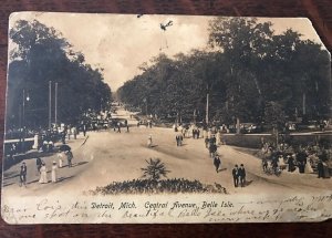 1906 Central Avenue Belle Isle Detroit Michigan View Postcard