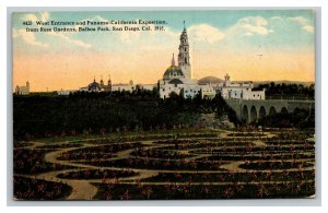 Vintage 1914 Exposition Postcard Panama-California Exposition Rose Gardens