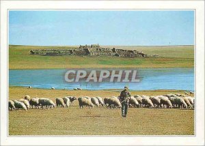 Postcard Modern outer Mongolia steppe