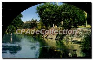 Postcard Modern Swiss Normandy Bridge Ouilly Calvados landscape under the arc...