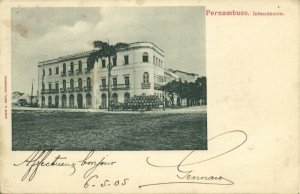 brazil, RECIFE, Pernambuco, Intendencia (1905) Postcard
