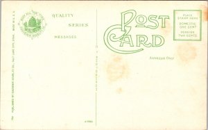 Postcard U.S. Post Office in Logan, Utah