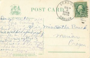 Seaside Oregon On the Boardwalk 1915 Postcard