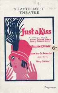 Just A Kiss Romeo & Juliet WW1 Film Musical Farce London Theatre Programme