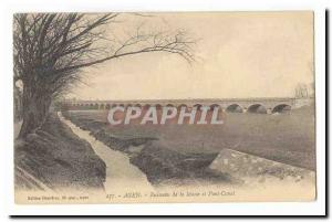 Agen Postcard Old Creek Mass and canal bridge